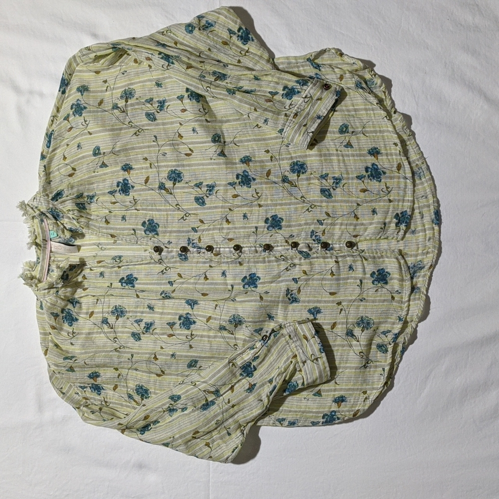 Anthropologie Pilcro and the Letterpress Floral Top